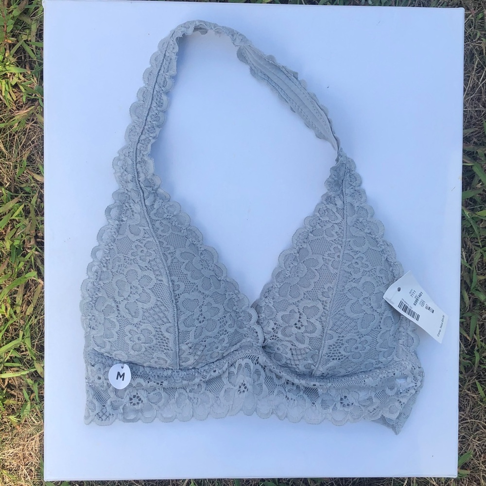 Aeropostale Gray Lace Bralette
